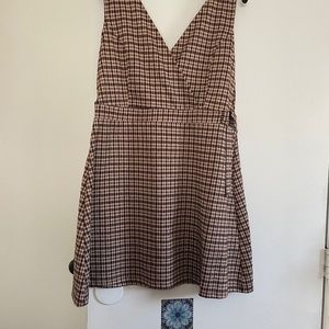 Adorable jumper dress in earth tones. Like New!